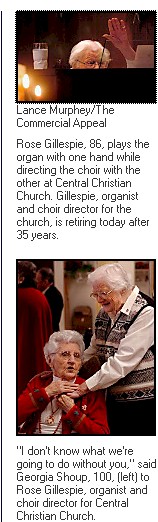 pictures of Rose Gillespie at Central Christian Church