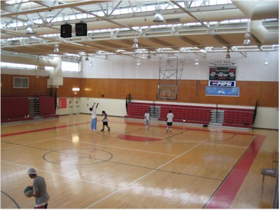 The renovated gym.
