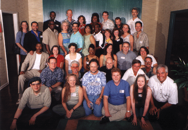 The Class of 1975 at reunion in 2000