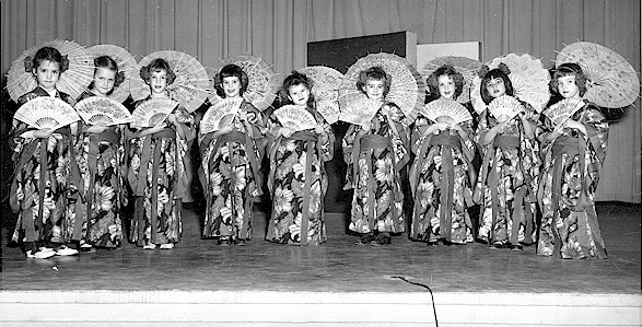 members of the Class of '68 in Mrs. Trenor's kindergarten performance