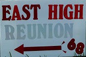 Reunion sign