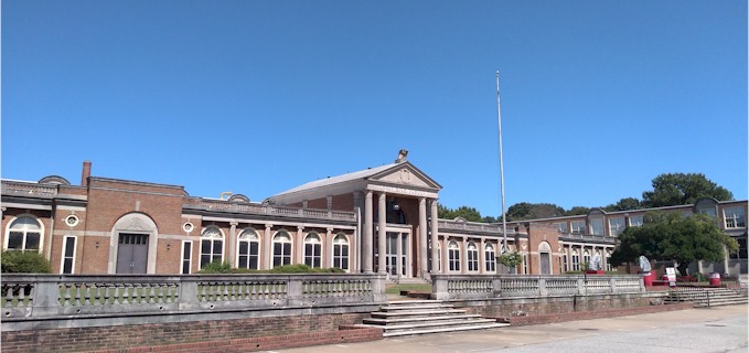 East High School - Front angle view